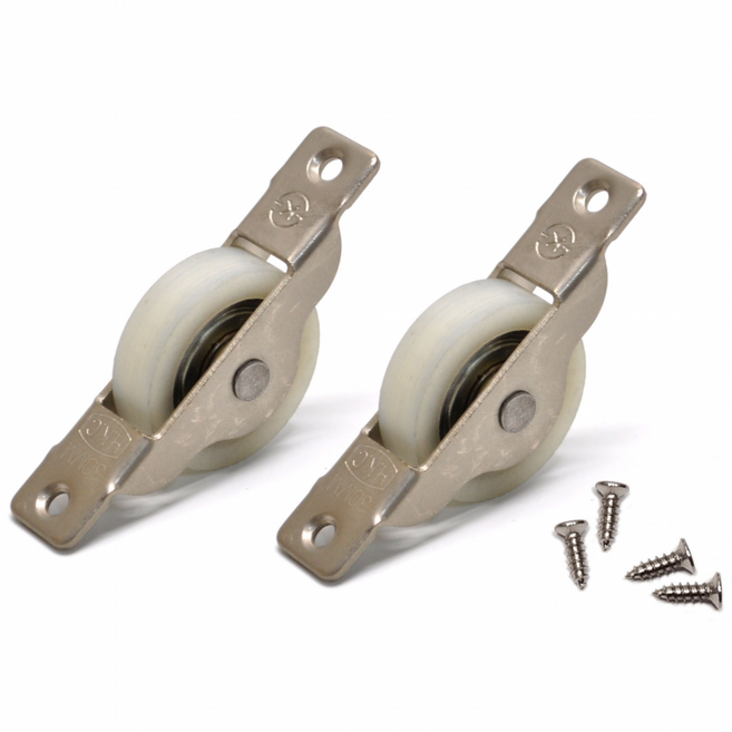 로드하드웨어 목문용 나일론 아세탈 호차 창문 중문 미닫이문 로라, 평, 2개