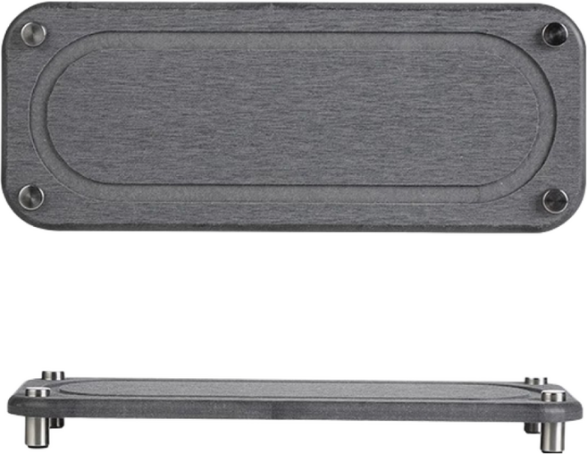 휘잇 호텔식 모던 규조토 건조 받침대 트레이 세면대 매트, 차콜그레이 L, 1개