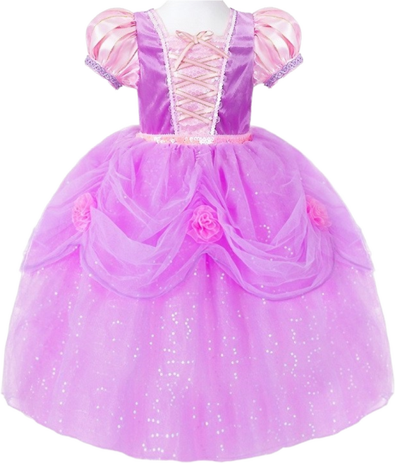 (신상) 로얄 라푼젤드레스-고급지퍼 공주신형