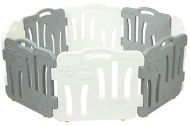 에듀플레이 쿠쿠토이즈 에듀 굿베이비룸 유아안전문 그레이 4p + 화이트 4p + 논슬립캡 16p 세트