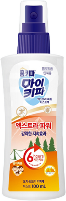 마이키파 엑스트라 파워 모기 기피제, 1개, 100ml
