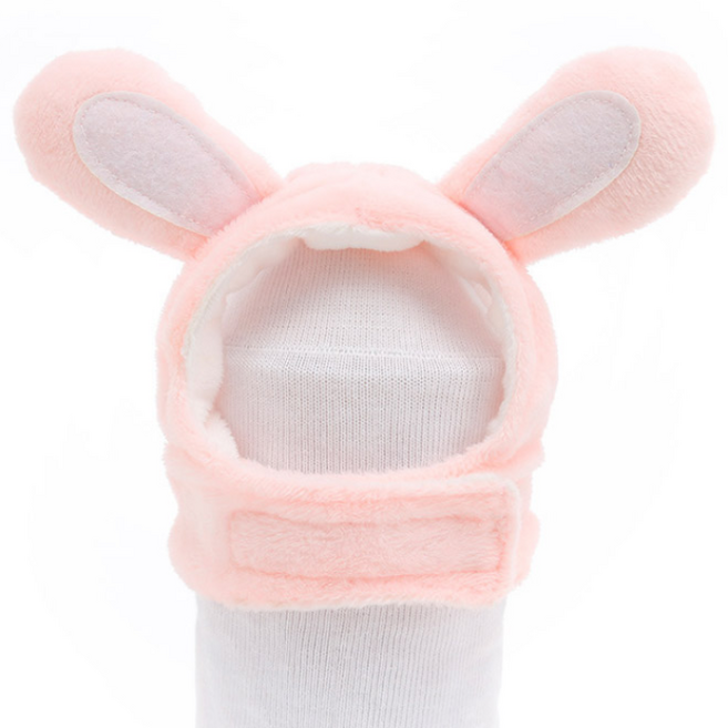 딩동펫 반려동물 귀염뽀짝 동물모자, 토깽이핑크, 1개