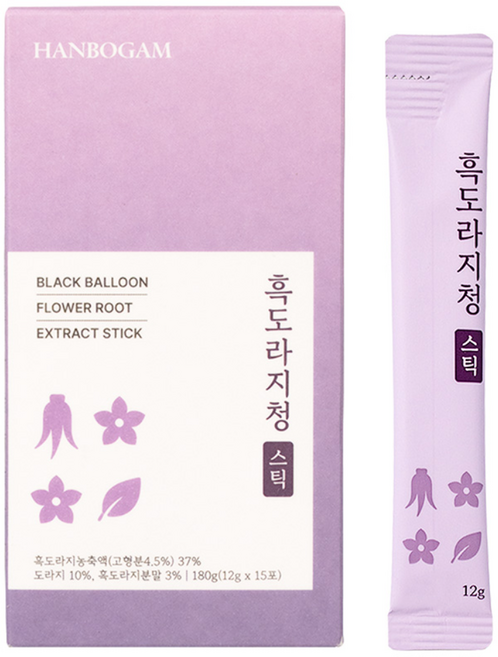 한보감 흑도라지청 스틱, 1박스, 15개입, 12g