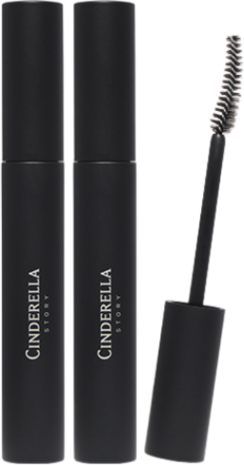 신데렐라스토리 시즌4 에어볼륨 마스카라 무번짐 롱래쉬 볼륨 워터프루프, 2개, 블랙