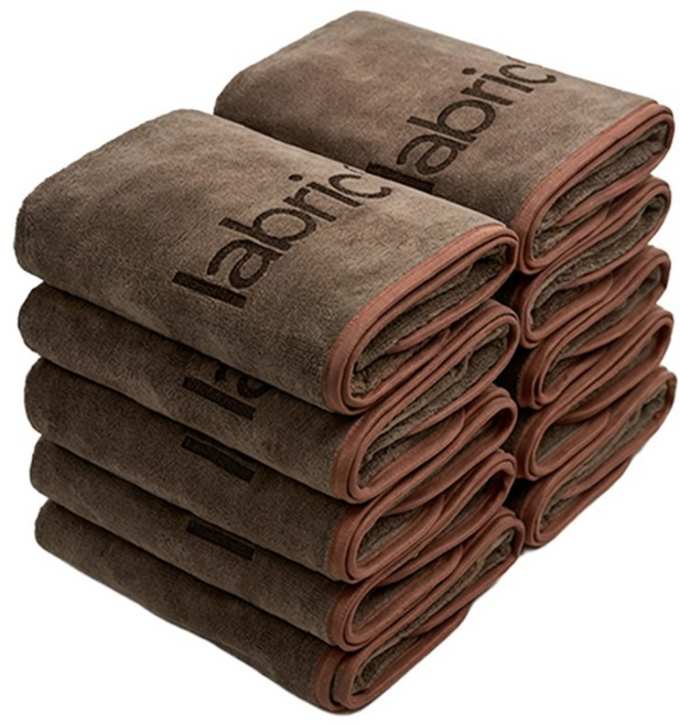 라브릭 먼지없는 프리미엄 호텔 수건 고급 타월, 10개, 모카 브라운