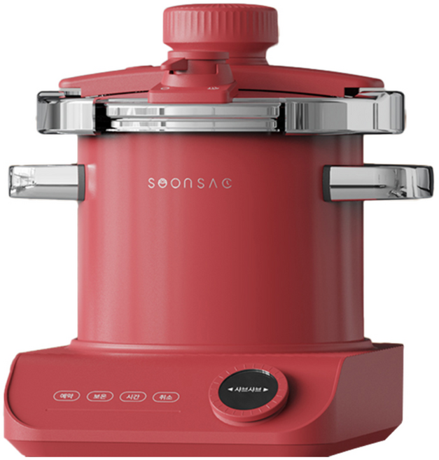 AGK 순삭 멀티 압력 밥솥 죽 찜요리 이유식 전기냄비, 로얄 레드