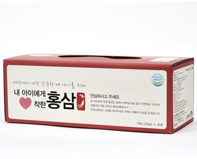 내몸에착한홍삼 키즈홍삼 어린이홍삼 70ml * 30포, 2.1L, 1개