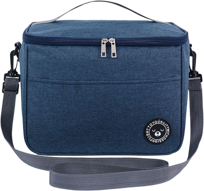 보온보냉 도시락가방 피크닉가방 캠핑가방 이유식가방, 네이비, 1개