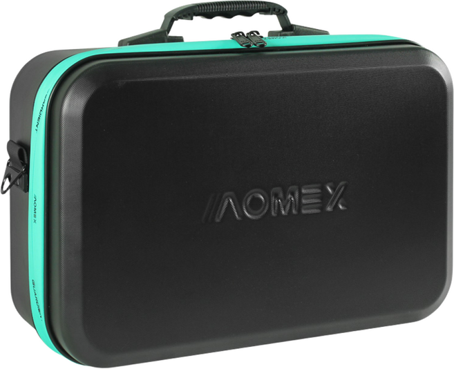 아오맥스 가디언트 하드 릴케이스 / 소품가방, 1개, 블랙/민트