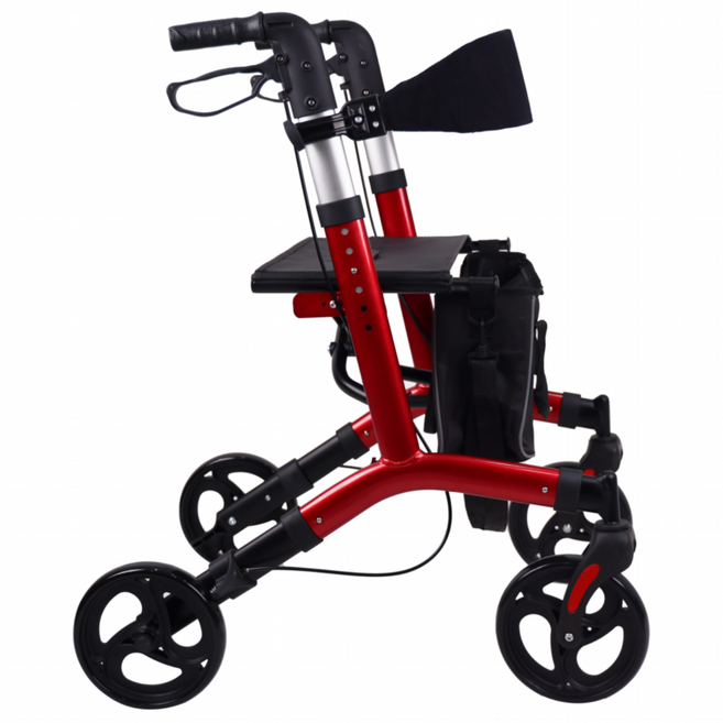 [럭셔리] 롤레이터 보행기 노인보행보조기 어르신 실버카, 1개