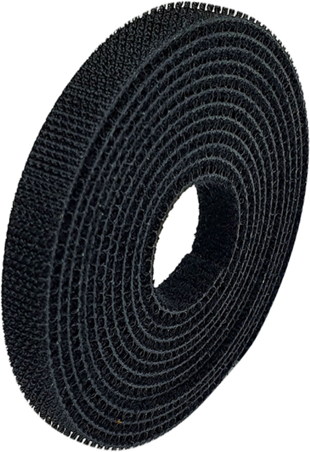 국산 잘라쓰는 전선정리 양면벨크로 일반형 검정색 폭 1cm x 1미터, 3개