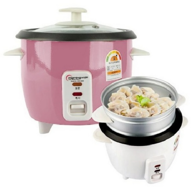 대웅모닝컴 전기밥솥 미니전기밥솥 신일 전기 밥솥 1-3인용 핑크, DRC-0622