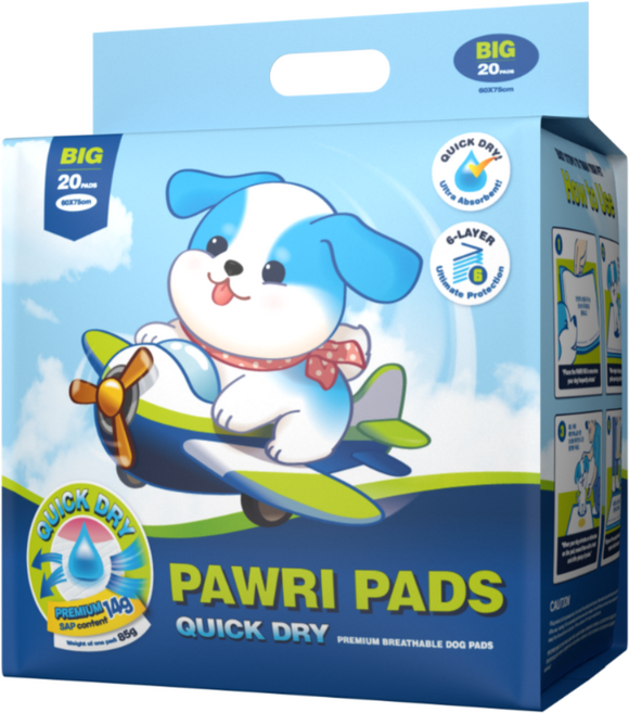 포우리 퀵드라이 강아지 배변패드, 1세트, 20개입