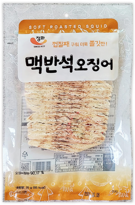 정화 맥반석오징어 35g, 1개