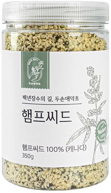 두손애약초 햄프씨드 대마씨, 350g, 1개