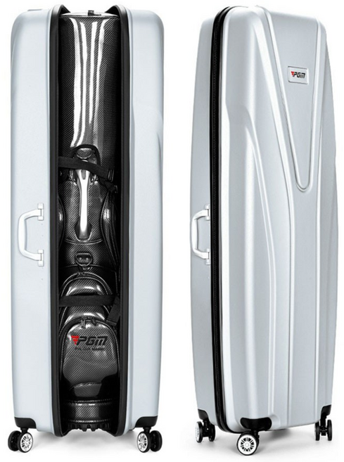 피지엠코리아 PGM 정품 골프백 프리미엄 하드케이스 항공커버, 실버