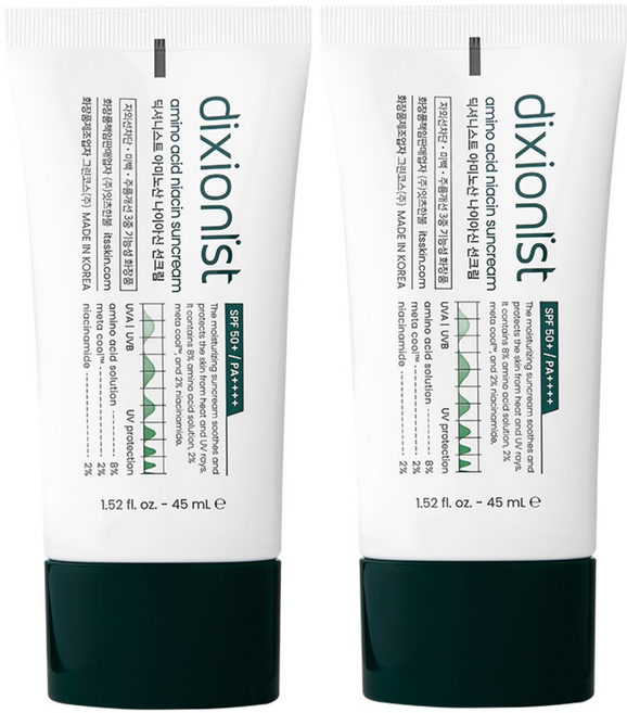 딕셔니스트 아미노산 나이아신 선크림 SPF+ PA++++, 2개, 45ml