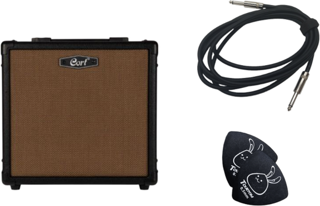 콜트 기타 앰프 CM-15G+앰프케이블3M+ 피크1mm*2, 앰프+앰프케이블+피크, 1개