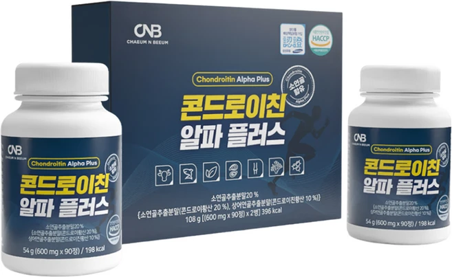 콘드로이친 알파 플러스 180정 소연골 상어연골 (소비기한~27-02-18 까지), 1박스 - 쿠팡