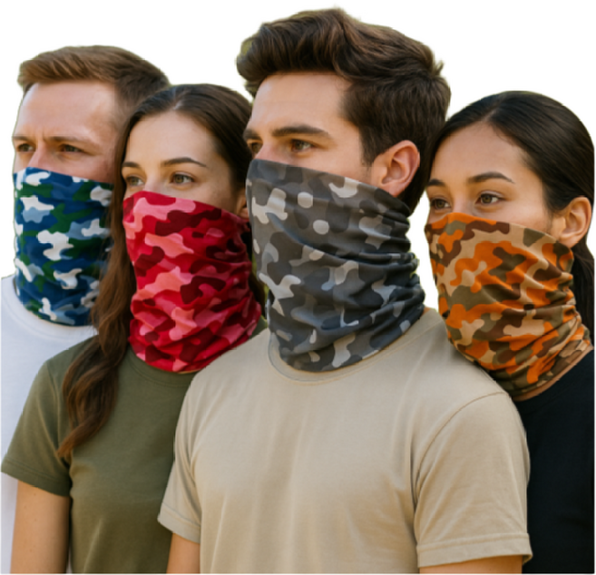생활공감 자외선 차단 사계절 멀티스카프 넥워머 (인기 밀리터리 시리즈) 10장, 밀리터리 10종