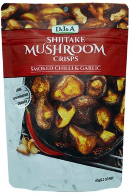 디제이앤에이 크리스프 스모크 칠리 앤 갈릭 표고버섯, 65g, 1개