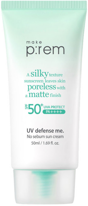 메이크프렘 유브이 디펜스 미 노 세범 선크림 SPF50+ PA++++, 50ml, 1개
