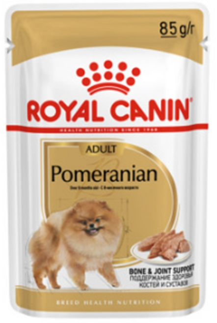 로얄캐닌 강아지 포메라니안 어덜트 파우치 사료, 닭+연어+오리, 1개, 85g
