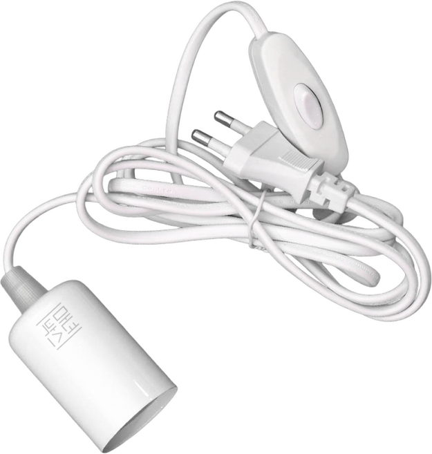 마녀박스 식물등 소켓 E26 도자기 조명 전구소켓 전등 행잉소켓 LED, 행잉소켓 E26 2.5m, 1개, 화이트