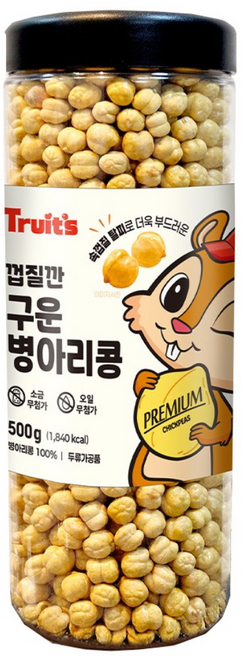 Truits 트루잇츠 구운병아리콩 오리지널 500g, 1개