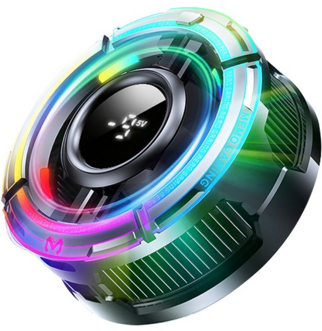 Fowod 자석식 스마트폰 발열 냉각 쿨러 무음 반도체 CX15, 블랙, 1개