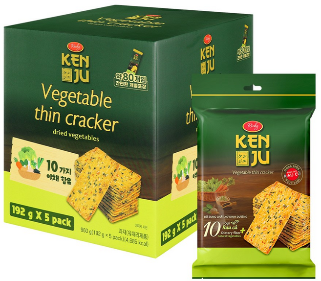 코스트코 리치 켄주 야채 크래커 960g(192g*5봉), 1개, 960g
