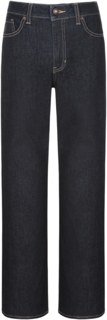 [매장발송] 게스 여성 청바지 봄 간절기 롱 와이드 스티치 스판 일자핏 데님 팬츠