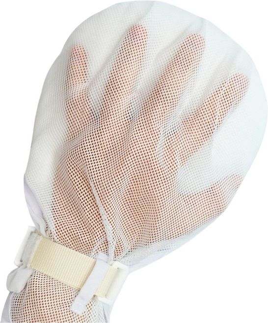 소유라이프 치매장갑 긁음방지 장갑 손목 억제대 환자 환자용 아토피장갑, 1개