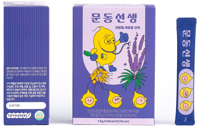 문동선생 천문동 맥문동 진액 액상스틱, 3개, 30개입, 300g