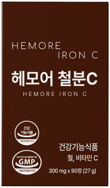 여성 남성 철분제 철분 영양제, 90정, 1박스