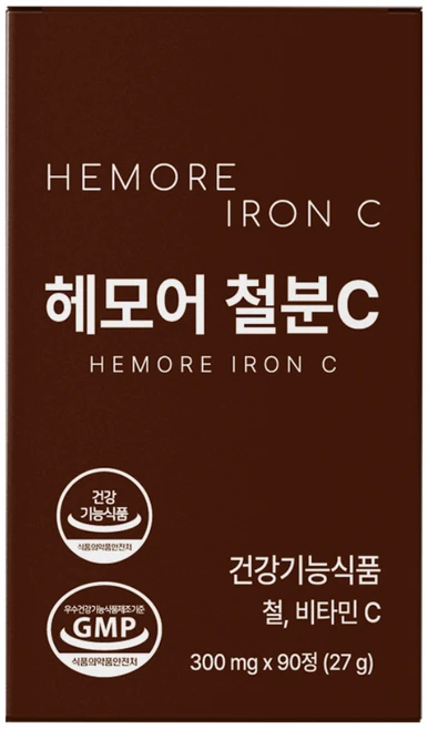 여성 남성 철분제 철분 영양제, 90정, 1박스 - 쿠팡