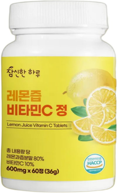 참신한하루 레몬즙 레몬수 비타민C 정 캡슐, 1개, 60정