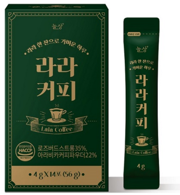 늘상 라라커피 헤이즐럿 쾌변 그린커피빈, 4g, 14개입, 1개