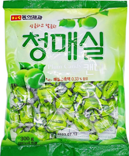 동아제과 청매실 캔디 300g 사탕 매실맛, 1개