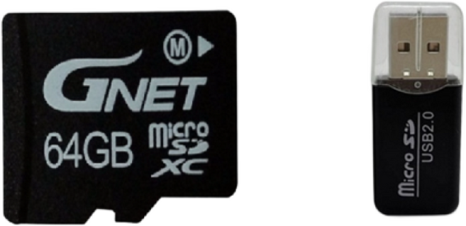 지넷 블랙박스 정품 SD메모리카드 16G 32G 64G 카드리더기 포함, 1개, 64GB