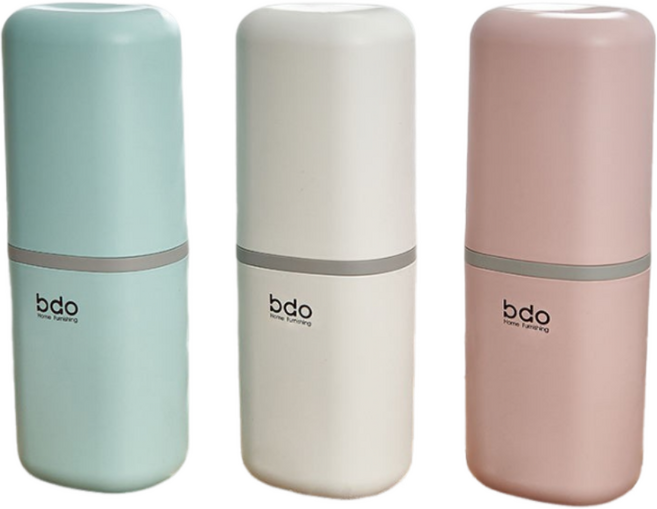 파스텔 휴대용 칫솔케이스 여행용 치약칫솔, 1개, 핑크