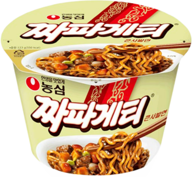 짜파게티 큰사발면 123g, 4개
