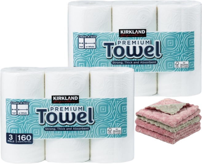 키친타올 코스트코 6롤+요술행주1장 증정, 1개, 6롤