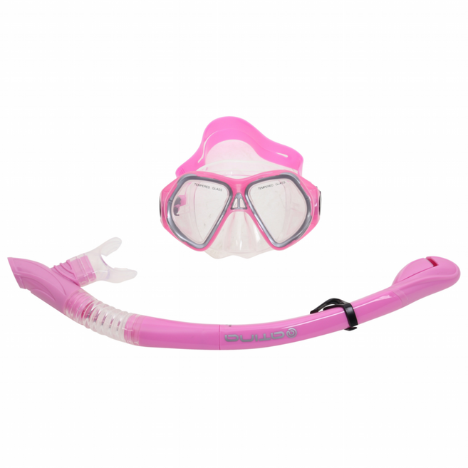 아티나 주니어 분리형 스노클세트 스노클링 ASS-J182, 핑크