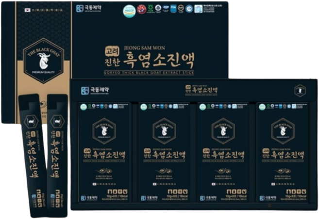 개성홍삼 극동제약 진한 흑염소 진액 스틱 10mg x 32개입, 32개
