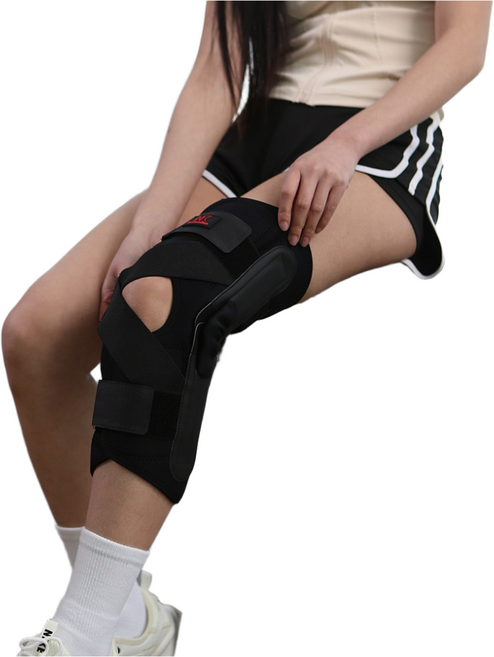 바른정 블랙MCL 무릎보조기 좌측 무릎용, 블랙, 1개