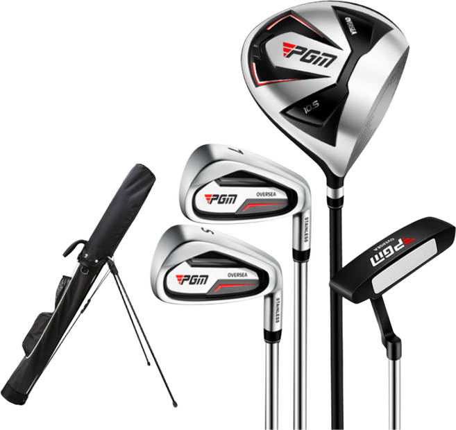 골프클럽풀세트 골프채 캐디백포함 세트 카본 스틸 남성, 캐디백+MTG051스틸남성4P