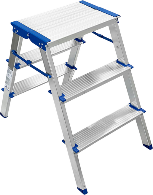 [오늘출발] 접이식 사다리 광폭형 가정용 광폭사다리 2단 3단 4단 5단 a형 알루미늄 경량 도배 우마 현장 발판넓은사다리, 1개