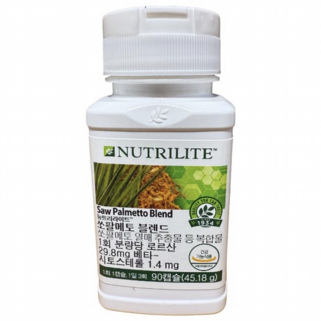 암웨이 Amway 뉴트리라이트 쏘팔메토 블렌드 90캡슐(45.18g), 1개, 90정