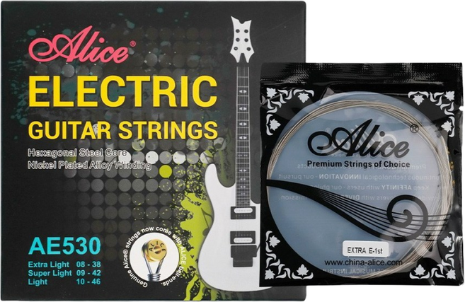 위고뮤직 AE530-SL 일렉기타줄 009-042 슈퍼라이트 스트링, 단품, 1개